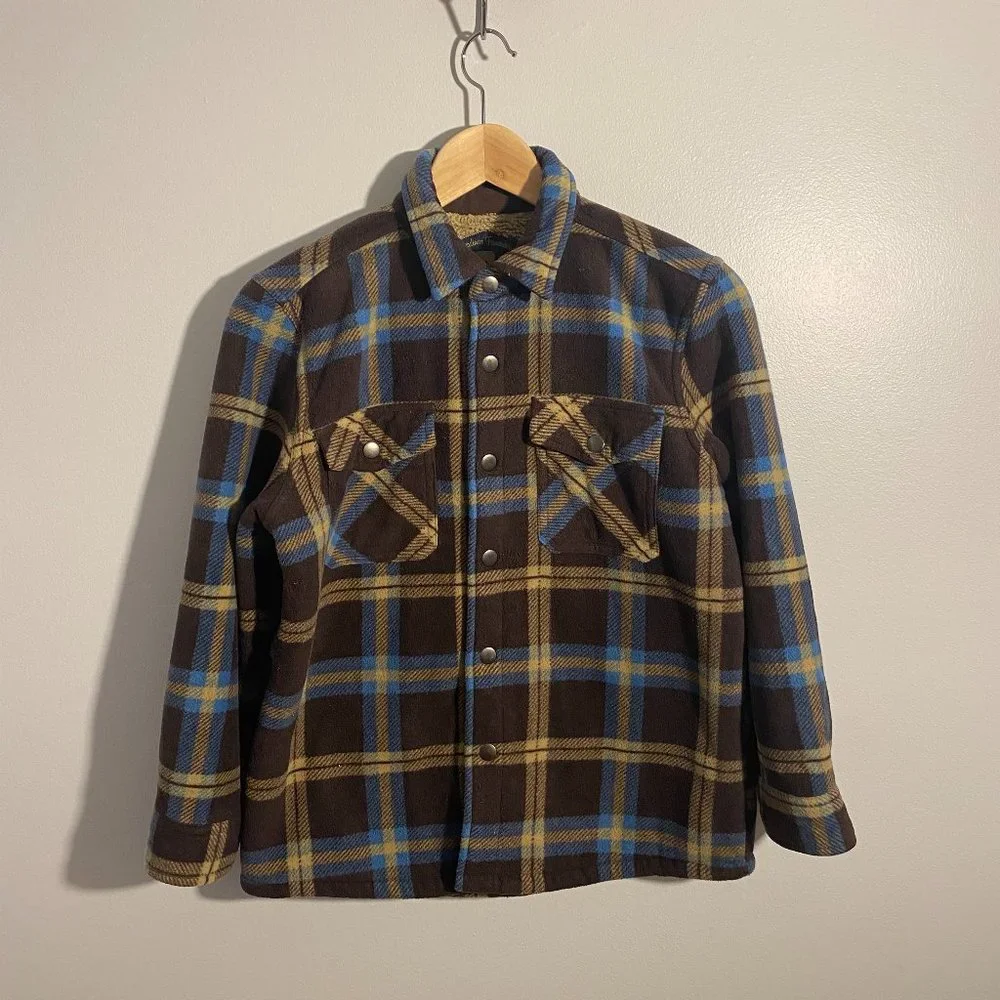 Freedom Foundry Sherpa Line Flannel Jacket Boy's Size M (10-12) - Picture 3 of 12
